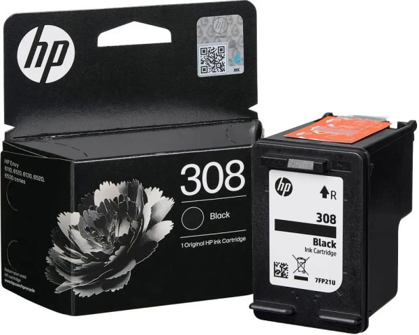 HP 308 Black Original Druckerpatrone