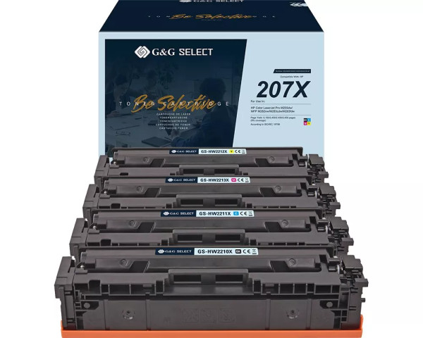 Sparpaket 4 kompatible XL-Toner ersetzt HP 207A/207X Serie BK/C/M/Y